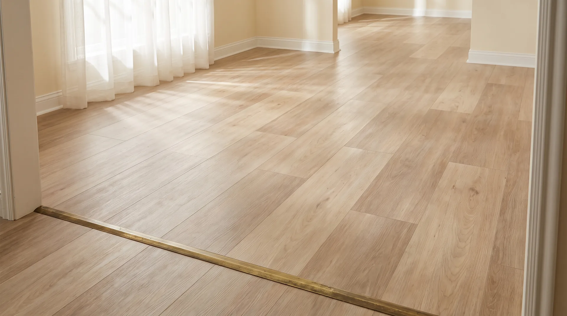 Light sandy oat-coloured planks with a soft bleached grain, bright and open